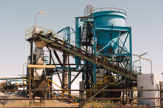 Spain, Province of Huelva, Huelva, Salt mine machinery