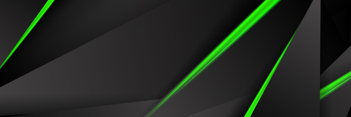 Grey, green and black tech corporate background 
