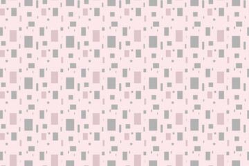 Grey and pink squares on a light pink background