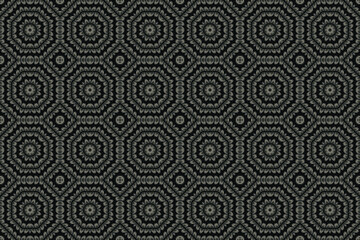 White fluffy dandelion on black background. Abstract texture