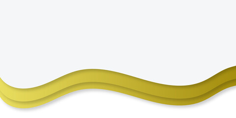 Luxury paper cut background, Abstract decoration, golden pattern, halftone gradients, 3d Vector illustration. Black, white, blue, gold waves Cover template, geometric shapes, modern minimal banner.