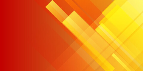 Abstract modern background gradient color. Yellow and red gradient with square light decoration.