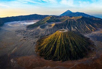 sunrise at the vulcano bromo national park indonesia on the island java