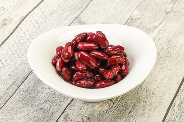 Canned red Kidney in the bowl