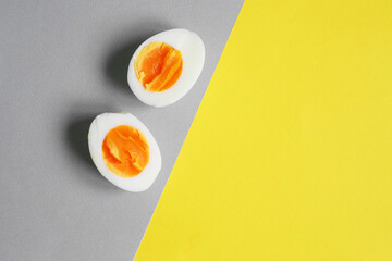 Trend for 2021 year color, COTY, Ultimate Gray and Illuminating Yellow Abstract Background