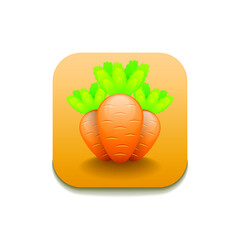 Orange Carrot Vegetable Food Logo Vector Symbol Icon Design Style