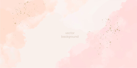 Vector background with glitter and watercolour effect	