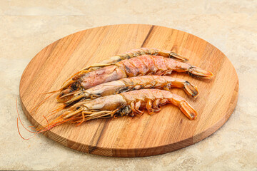 Tasty big Langoustine over the board