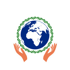 Earth environment icon. Earth day icon isolated on white background