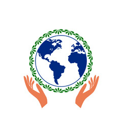 Earth environment icon. Earth day icon isolated on white background