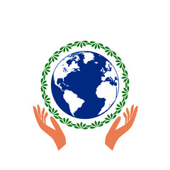 Earth environment icon. Earth day icon isolated on white background