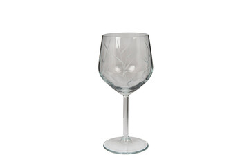 luxury crystal wine glass isolated