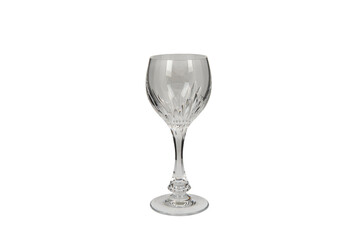 luxury crystal wine glass isolated