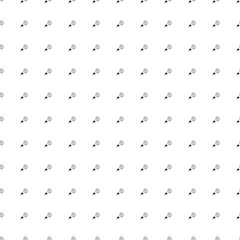 Square seamless background pattern from black exploding party poppers. The pattern is evenly filled. Vector illustration on white background