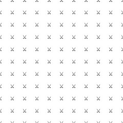 Square seamless background pattern from black hockey symbols. The pattern is evenly filled. Vector illustration on white background
