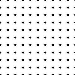 Fototapeta na wymiar Square seamless background pattern from black mask symbols. The pattern is evenly filled. Vector illustration on white background