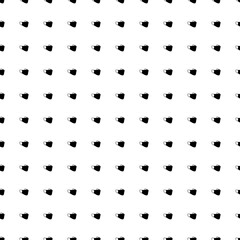 Square seamless background pattern from black mask symbols. The pattern is evenly filled. Vector illustration on white background