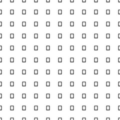 Square seamless background pattern from black tablet symbols. The pattern is evenly filled. Vector illustration on white background