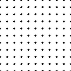 Square seamless background pattern from geometric shapes. The pattern is evenly filled with black teapots. Vector illustration on white background