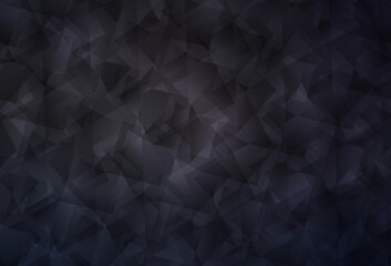 Dark Gray vector low poly background.
