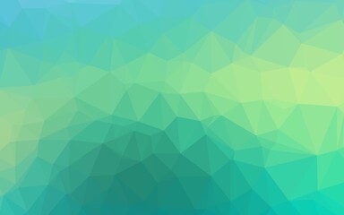 Fototapeta premium Light Green, Yellow vector abstract polygonal layout. Colorful illustration in abstract style with gradient. Polygonal design for your web site.