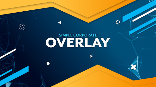 Wireframe Corporate Presentation Title Overlay