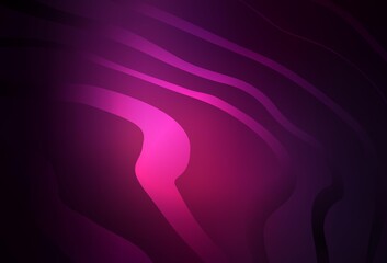 Dark Pink vector pattern with wry lines.