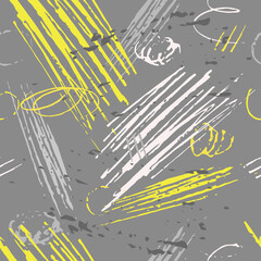 Abstrakter handgezeichneter Hintergrund mit Markierungsstrichen und Kritzeleien in der Farbe des Jahres 2021. © ArTalya