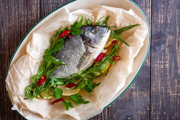fish with vegetables