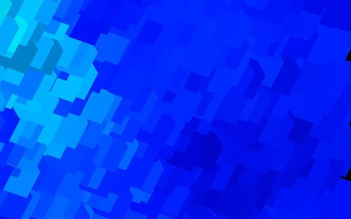 Dark BLUE vector template with rhombus.