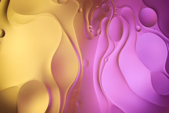 Cream with an abstract effect, rose gold.