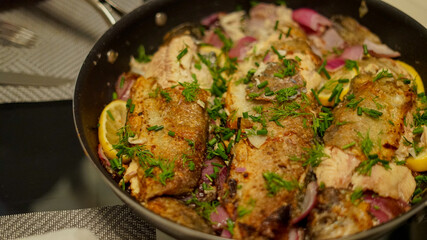 Pan fried trout 