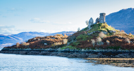  Kyleakin Castle Ruins Isle of Skye Scottish Highland and Islands