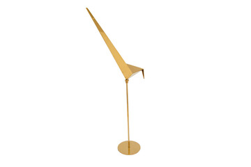 metal gold statue decorative bird figure