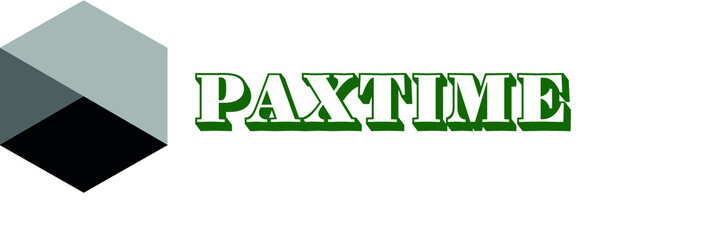 Paxtime, zestaw logo, geometria - obrazy, fototapety, plakaty