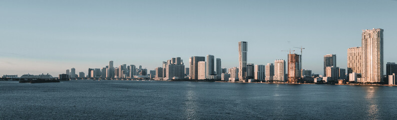Fototapeta na wymiar city skyline panorama miami florida United States 