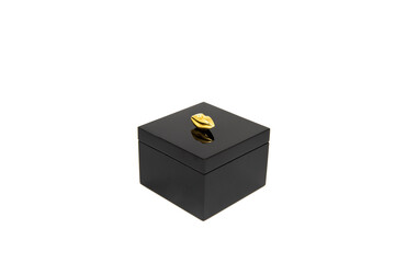 black box with cover isolated