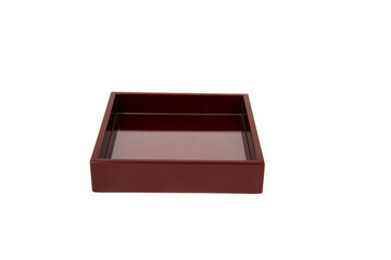 empty service tray isolated on white background