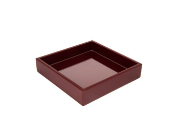 empty service tray isolated on white background