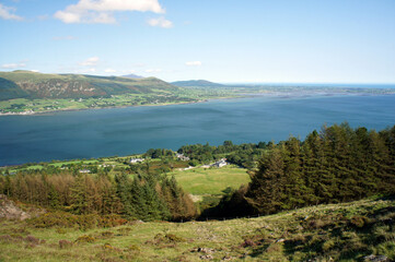 Fototapeta premium On the shore of Carlingford Bay.Irish Sea.Ireland. 
