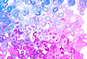 Light Pink, Blue vector backdrop with dots.