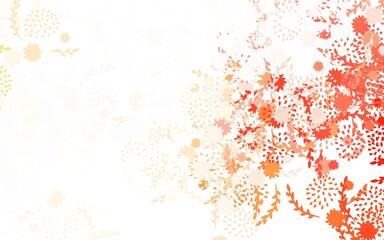 Light Green, Red vector elegant pattern with flowers