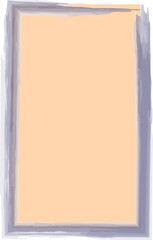 Vector graphic rectangle frame, background stories, poster, poscard, invitation, photo in pastel watercolor pink and grey color, romantic style