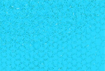 Light blue, green vector pattern with spheres.