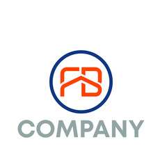 Fototapeta premium letter FB logo