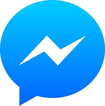 Facebook messenger vector logo icon illustration