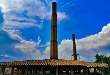 Fototapeta premium old factory chimney