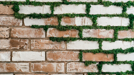 Brick, cobblestone road / wall.