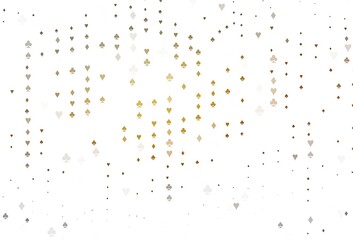 Light Yellow, Orange vector pattern with symbol of cards.