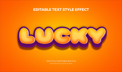 Modern editable text style effect.